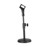Maxbell Table Microphone Stand Round Base Sturdy Mic Holder for Concert Party Studio