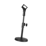 Maxbell Table Microphone Stand Round Base Sturdy Mic Holder for Concert Party Studio