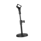 Maxbell Table Microphone Stand Round Base Sturdy Mic Holder for Concert Party Studio