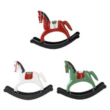 Maxbell Rocking Horse Statue Multifunction Ornament for Housewarming Office red