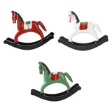 Maxbell Rocking Horse Statue Multifunction Ornament for Housewarming Office red