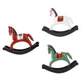 Maxbell Rocking Horse Statue Multifunction Ornament for Housewarming Office red