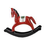 Maxbell Rocking Horse Statue Multifunction Ornament for Housewarming Office red