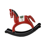 Maxbell Rocking Horse Statue Multifunction Ornament for Housewarming Office red