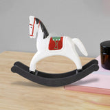 Maxbell Rocking Horse Statue Multifunction Ornament for Housewarming Office white