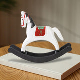 Maxbell Rocking Horse Statue Multifunction Ornament for Housewarming Office white