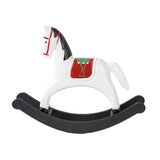 Maxbell Rocking Horse Statue Multifunction Ornament for Housewarming Office white