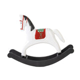 Maxbell Rocking Horse Statue Multifunction Ornament for Housewarming Office white