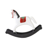 Maxbell Rocking Horse Statue Multifunction Ornament for Housewarming Office white