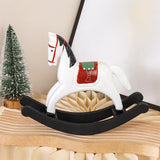 Maxbell Rocking Horse Statue Multifunction Ornament for Housewarming Office white