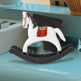 Maxbell Rocking Horse Statue Multifunction Ornament for Housewarming Office white