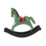 Maxbell Rocking Horse Statue Multifunction Ornament for Housewarming Office green