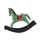 Maxbell Rocking Horse Statue Multifunction Ornament for Housewarming Office green