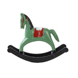 Maxbell Rocking Horse Statue Multifunction Ornament for Housewarming Office green