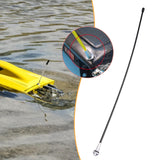 Maxbell Boat and Car Model Accessory Antenna Socket Assembly for RC Car Replacements Silver Black