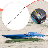 Maxbell Boat and Car Model Accessory Antenna Socket Assembly for RC Car Replacements Silver Black