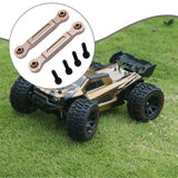 Maxbell 2x RC Car Chassis Fixing Linkage Rod Front Steering Fixed Rod for 1:14 14211 Champagne Silver