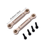 Maxbell 2x RC Car Chassis Fixing Linkage Rod Front Steering Fixed Rod for 1:14 14211 Champagne Silver
