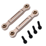 Maxbell 2x RC Car Chassis Fixing Linkage Rod Front Steering Fixed Rod for 1:14 14211 Champagne Silver