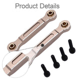 Maxbell 2x RC Car Chassis Fixing Linkage Rod Front Steering Fixed Rod for 1:14 14211 Champagne Silver