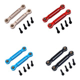 Maxbell 2x RC Car Chassis Fixing Linkage Rod Front Steering Fixed Rod for 1:14 14211 Champagne Silver