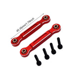 Maxbell 2x RC Car Chassis Fixing Linkage Rod Front Steering Fixed Rod for 1:14 14211 Red Silver