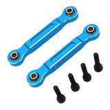 Maxbell 2x RC Car Chassis Fixing Linkage Rod Front Steering Fixed Rod for 1:14 14211 Blue Silver