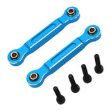 Maxbell 2x RC Car Chassis Fixing Linkage Rod Front Steering Fixed Rod for 1:14 14211 Blue Silver