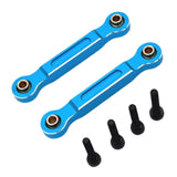 Maxbell 2x RC Car Chassis Fixing Linkage Rod Front Steering Fixed Rod for 1:14 14211 Blue Silver
