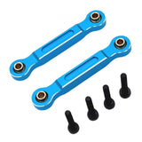 Maxbell 2x RC Car Chassis Fixing Linkage Rod Front Steering Fixed Rod for 1:14 14211 Blue Silver
