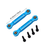 Maxbell 2x RC Car Chassis Fixing Linkage Rod Front Steering Fixed Rod for 1:14 14211 Blue Silver