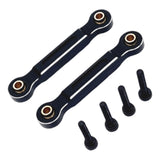 Maxbell 2x RC Car Chassis Fixing Linkage Rod Front Steering Fixed Rod for 1:14 14211 Black Silver