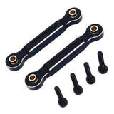 Maxbell 2x RC Car Chassis Fixing Linkage Rod Front Steering Fixed Rod for 1:14 14211 Black Silver