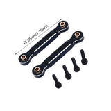Maxbell 2x RC Car Chassis Fixing Linkage Rod Front Steering Fixed Rod for 1:14 14211 Black Silver