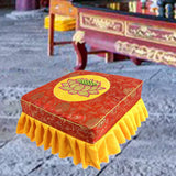 Buddha Meditation Floor Seat with Cover for Buddha Meditation Red Set