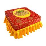 Buddha Meditation Floor Seat with Cover for Buddha Meditation Red Set