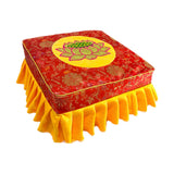 Buddha Meditation Floor Seat with Cover for Buddha Meditation Red Set