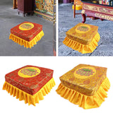 Buddha Meditation Floor Seat with Cover for Buddha Meditation Red Set