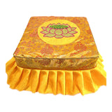 Buddha Meditation Floor Seat with Cover for Buddha Meditation Yellow Set