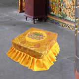 Buddha Meditation Floor Seat with Cover for Buddha Meditation Yellow Set