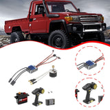 Motor with ESC Set Reliability Wear Resistant Replacement for MN78 MN82 1/12 Gold