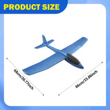 Maxbell Foam Glider Airplane Toy Flying Toy for Kids Easter Gift Hand Throwing Plane Blue
