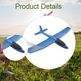 Maxbell Foam Glider Airplane Toy Flying Toy for Kids Easter Gift Hand Throwing Plane Blue