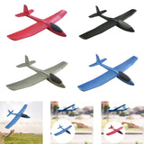 Maxbell Foam Glider Airplane Toy Flying Toy for Kids Easter Gift Hand Throwing Plane Blue