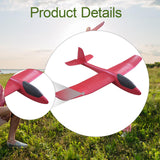 Maxbell Foam Glider Airplane Toy Flying Toy for Kids Easter Gift Hand Throwing Plane Red