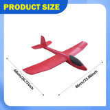 Maxbell Foam Glider Airplane Toy Flying Toy for Kids Easter Gift Hand Throwing Plane Red