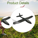 Maxbell Foam Glider Airplane Toy Flying Toy for Kids Easter Gift Hand Throwing Plane Black