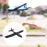Maxbell Foam Glider Airplane Toy Flying Toy for Kids Easter Gift Hand Throwing Plane Black