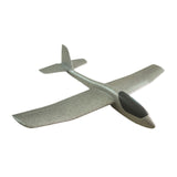Maxbell Foam Glider Airplane Toy Flying Toy for Kids Easter Gift Hand Throwing Plane Silver Gray