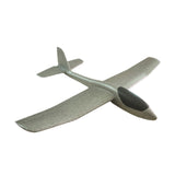 Maxbell Foam Glider Airplane Toy Flying Toy for Kids Easter Gift Hand Throwing Plane Silver Gray